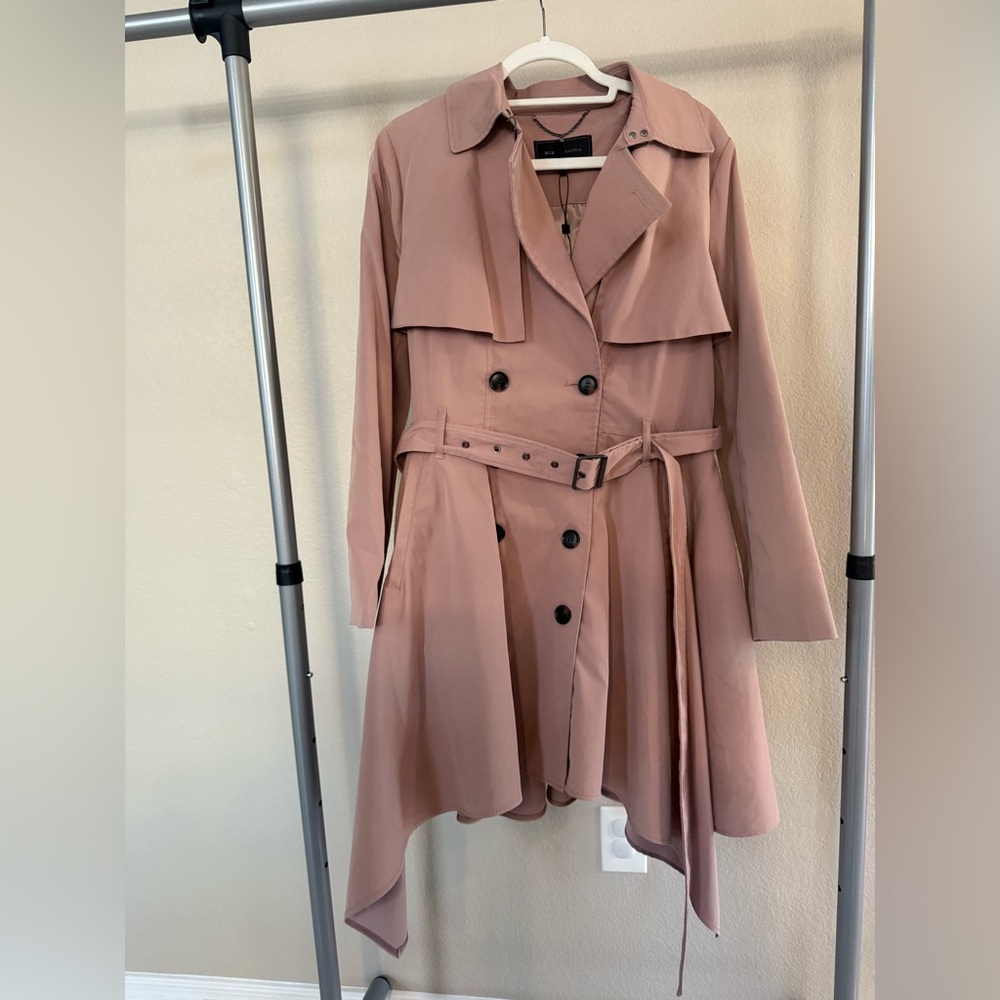 BCBGMaxAzria Blush Trench Coat